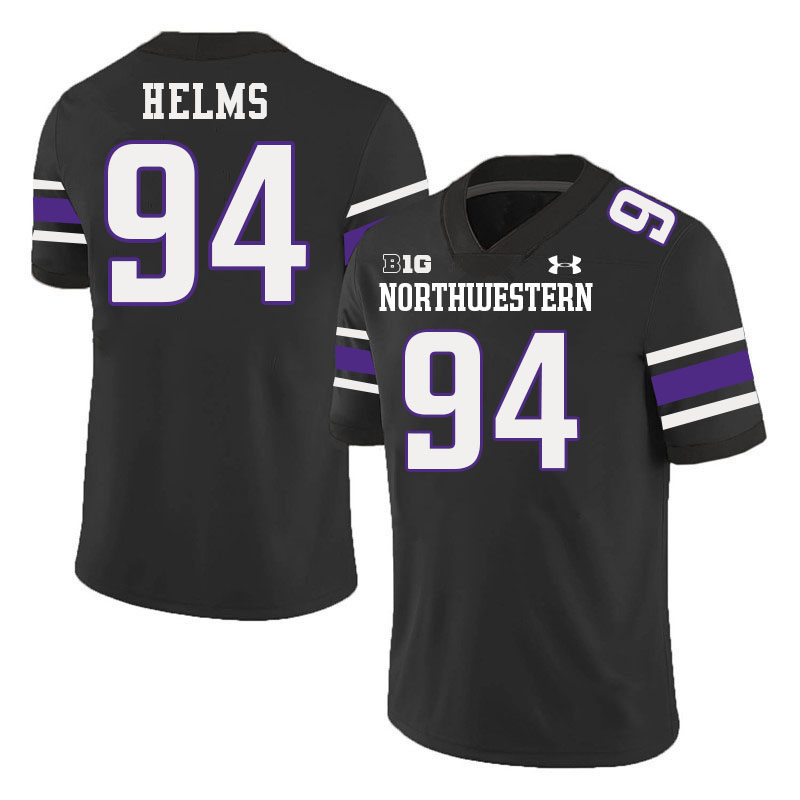 Northwestern Wildcats #94 Henry Helms College Football Jerseys Stitched-Black